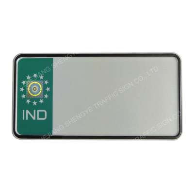 Custom blank IND car auto Indian license number plate