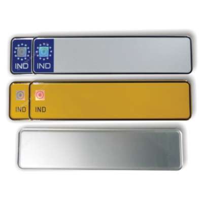 China Factory Indian reflective customized blank aluminum car license plate