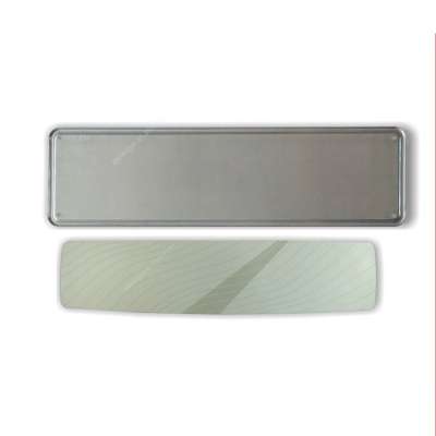 Custom EU size blank metal number plate with reflective film license plate